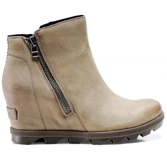 Sorel Joan of Arctic Wedge II Boots Women’s Size 10.5 Taupe Waterproof Suede - Picture 1 of 9